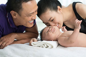 Parents with newborn