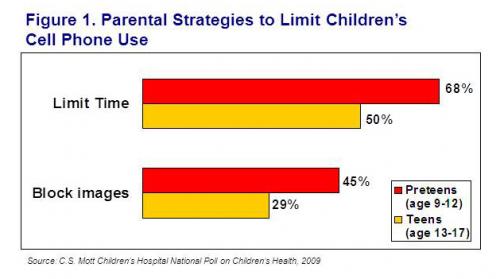 Parental strategies to limit children's cell phone use